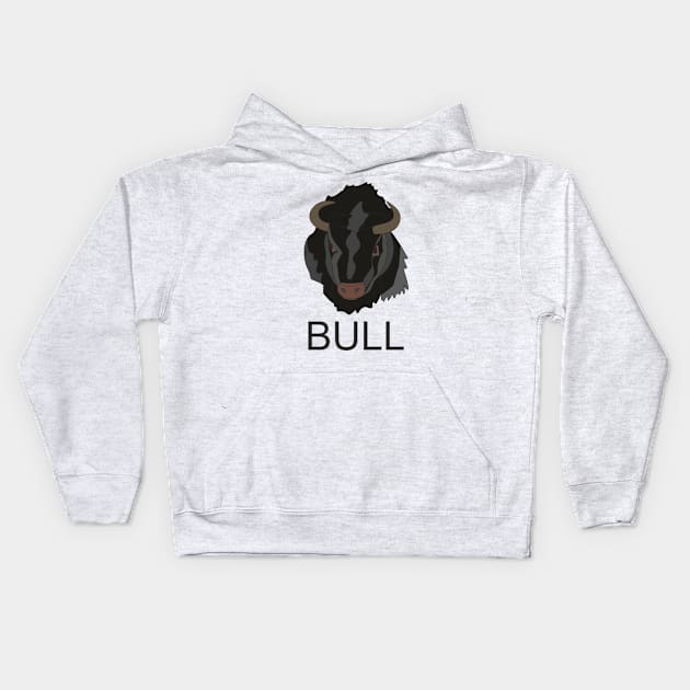 Black_Bull Kids Hoodie by Alekvik